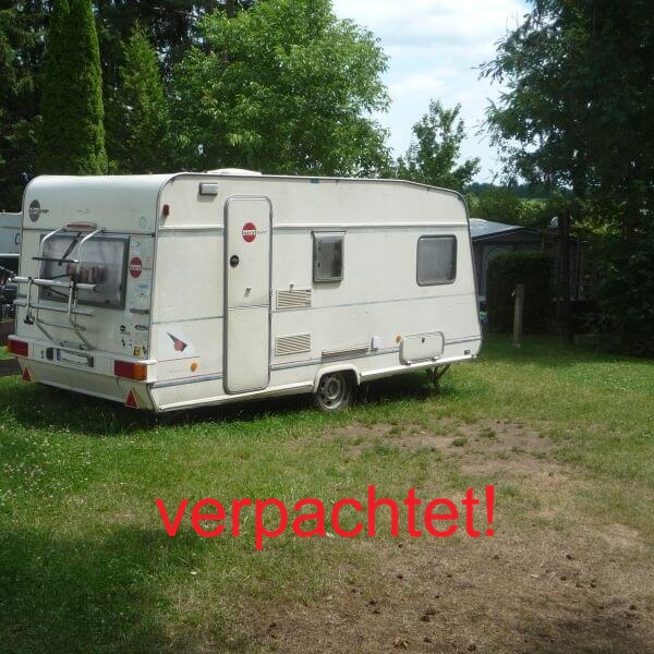 Verpachtet: Blick auf die Parzelle A44